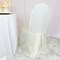 Ivory Polyester Banquet Chair Cover, Elegant Slipcover for Weddings & Events